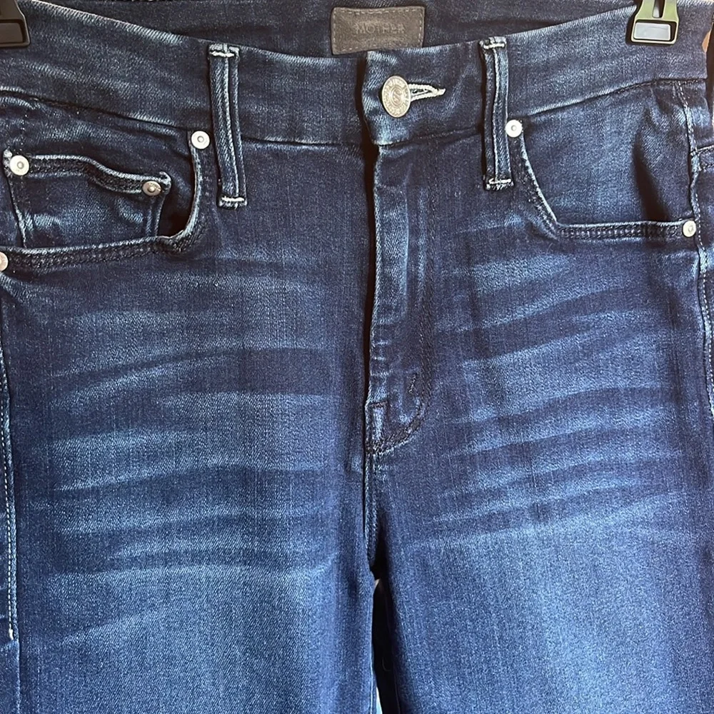 Mother High Waisted Looker Fray Hem Skinny - Size 24 - Picture 10 of 15